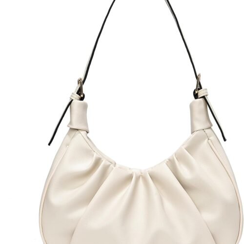 Small Ruched Mini Crossbody Tote Shoulder Purse for Women