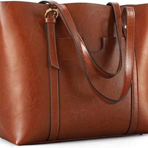Genuine Leather Women Tote Handbag Large Capacity Shoulder Purse