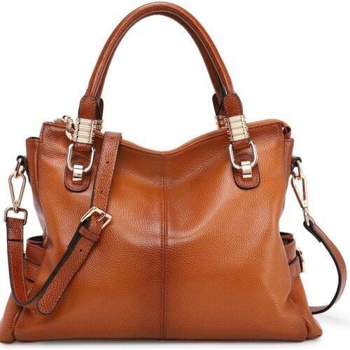 Soft Genuine Leather Women Satchel Tote Shoulder Purse