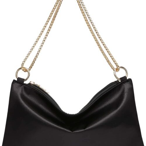 Women Satin Evening Shoulder Purse Elegant Handbag