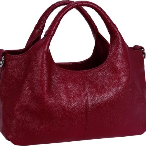 Genuine Leather Women Satchel Tote Crossbody Shoulder Bag
